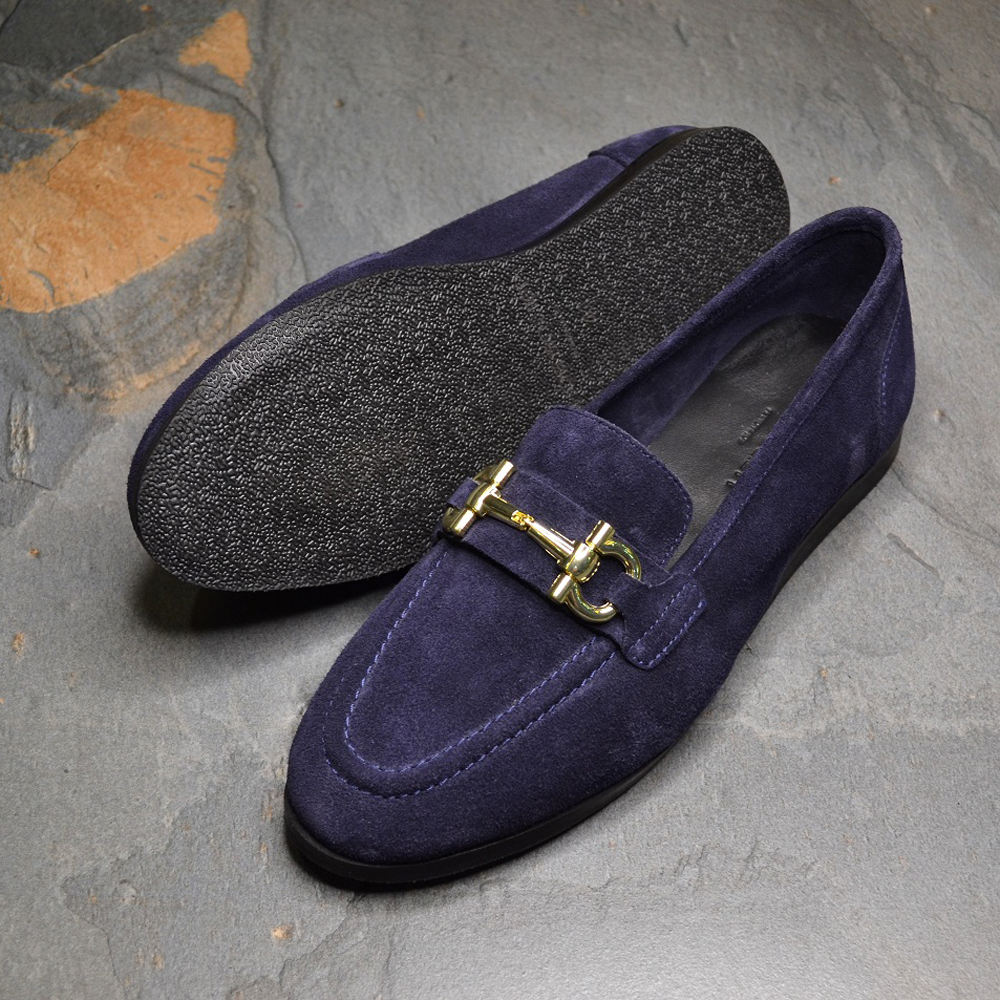 Unlined Horsebit Navy 1.0