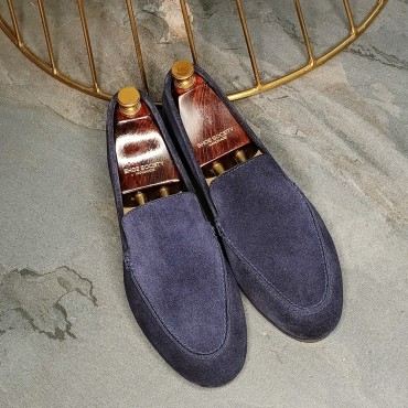 Unlined Suede Navy