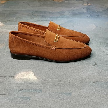 Tobacco Suede Slipon